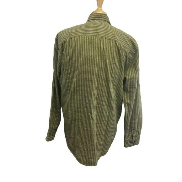 GH BASS CO Mens Casual Oxford Button Shirt M Green L/S Cotton - Picture 7 of 10